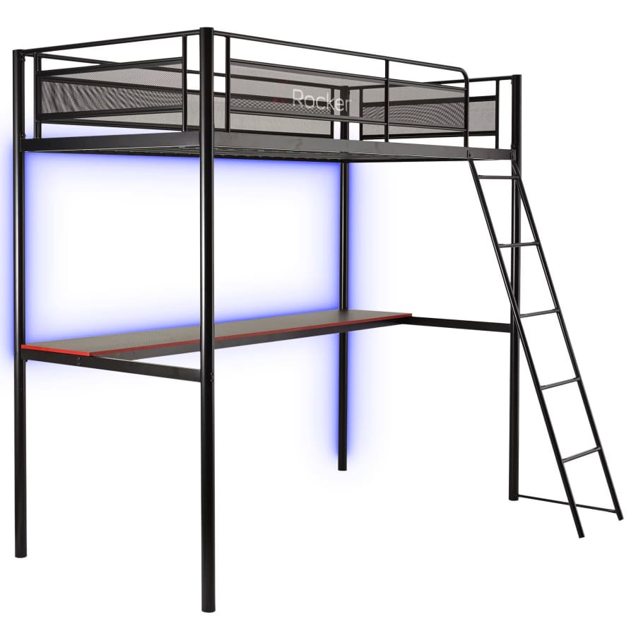 X Rocker HQ Gaming Bunk Bed with LED Lighting: $148 X Rocker HQ Gaming Bunk Bed with LED Lighting: $148
