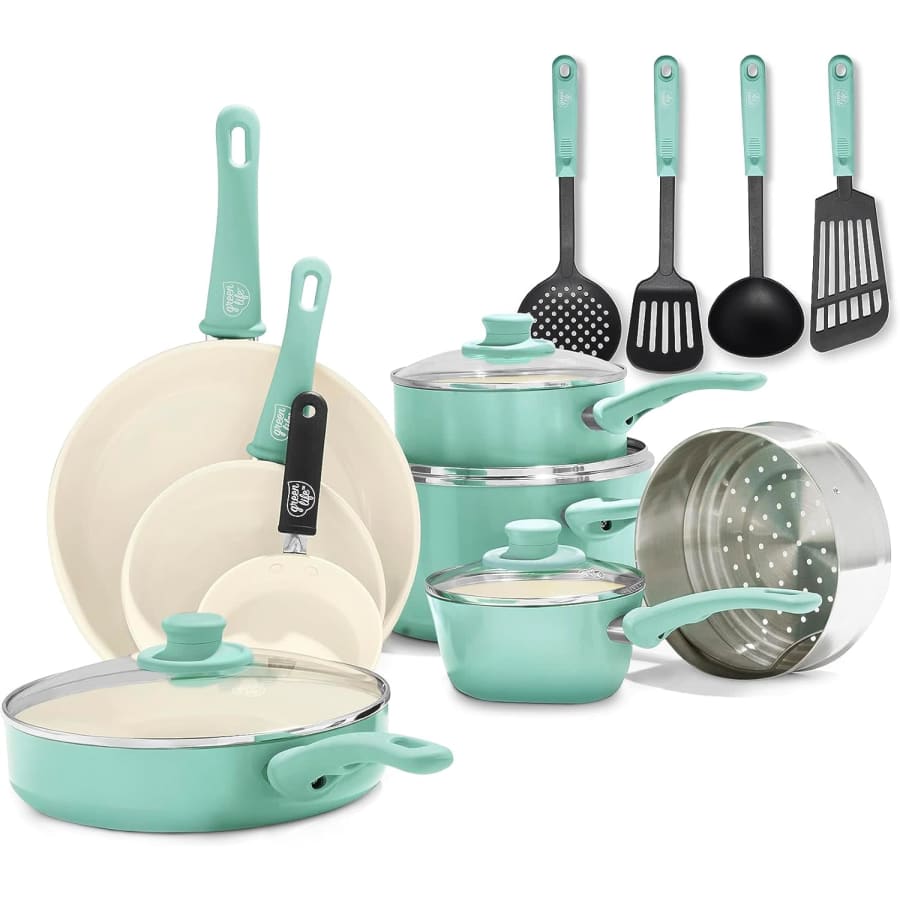 GreenLife Nonstick Cookware 16-Piece Set: $70 w/ Prime
