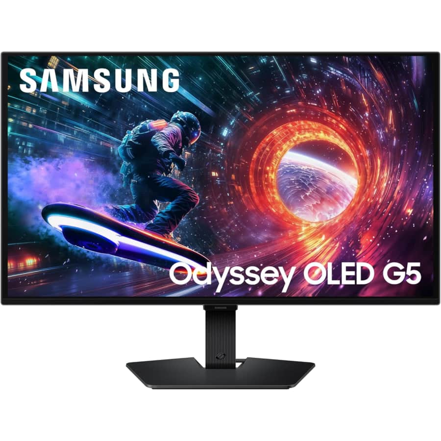 Samsung Odyssey OLED G5 27" 1440p HDR 180Hz OLED G-Sync Monitor: $349.99