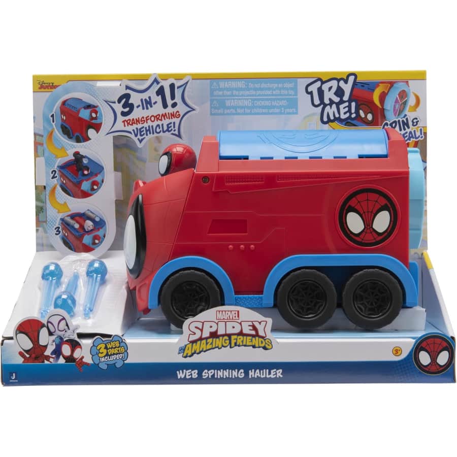 Marvel Spidey and His Amazing Friends Web Spinning Hauler: $14.06