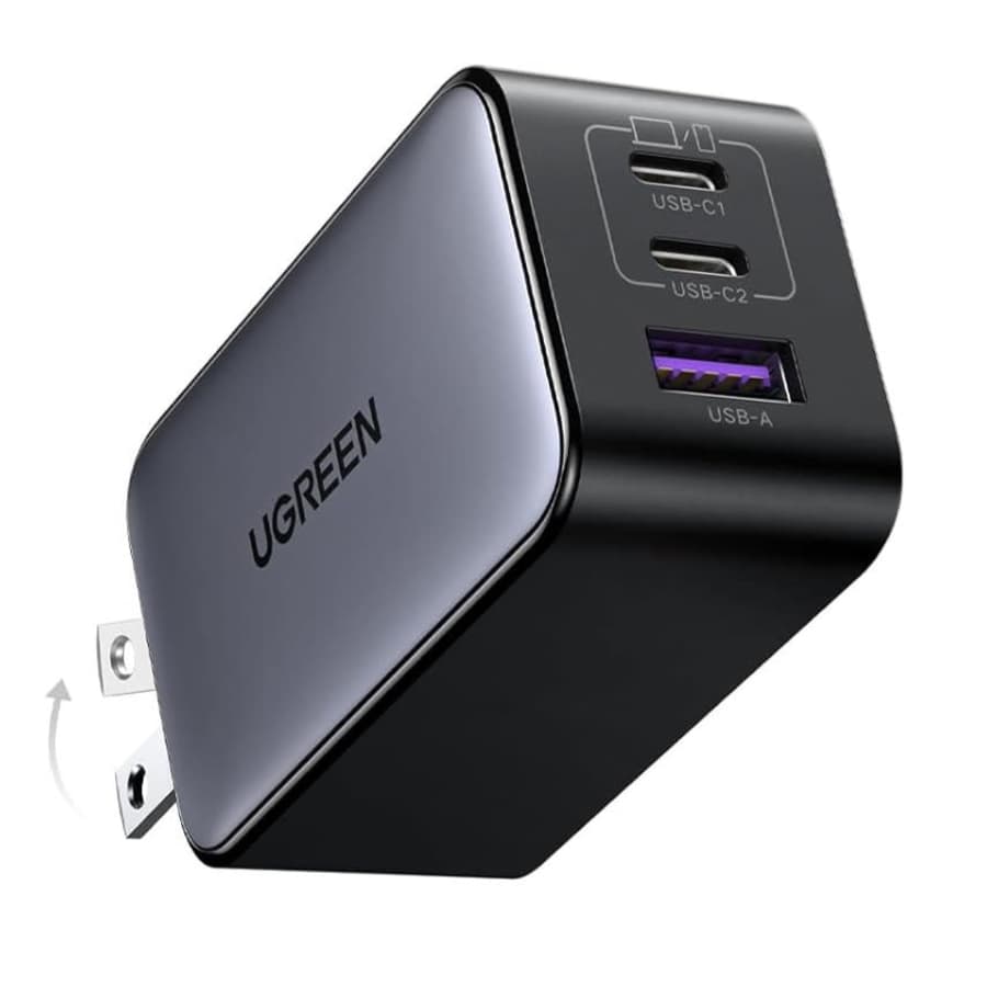 Ugreen 65W USB-C Charger Nexode X Series Charge Block with Foldable Prongs: $24