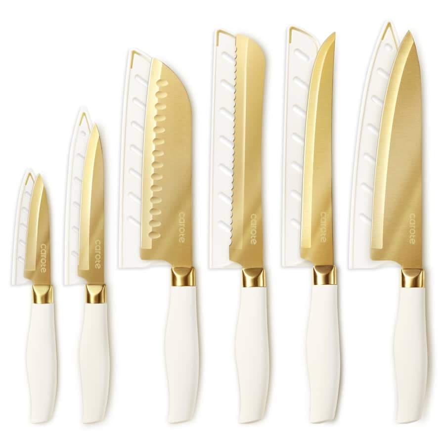 Carote 12-Piece Stainless Steel Knife Set: $25 Carote 12-Piece Stainless Steel Knife Set: $25