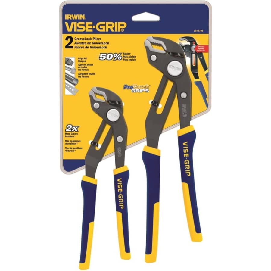 Irwin Vise-Grip 2-Piece GrooveLock Plier Set: $21.11