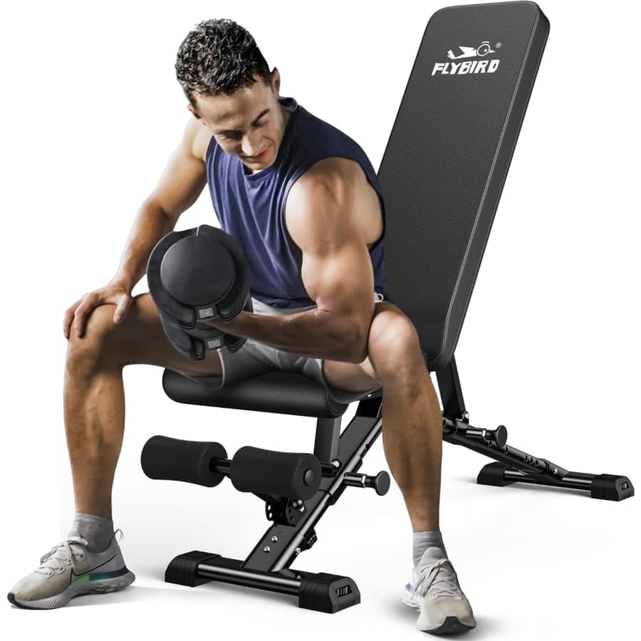 Flybird Adjustable Weight Bench: $112