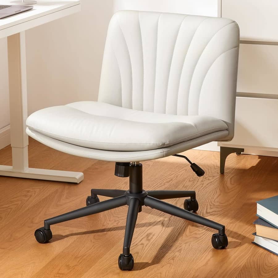 Marsail Armless Office Desk Chair with Wheels: $49.99