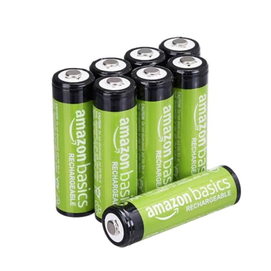 Amazon Basics 8-Pack Rechargeable AA Batteries 2000 mAh: $9.28 w/ Sub & Save
