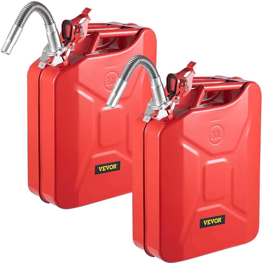 Vevor 5.3-Gallon Jerry Fuel Can 2-Pack: $62 Vevor 5.3-Gallon Jerry Fuel Can 2-Pack: $62