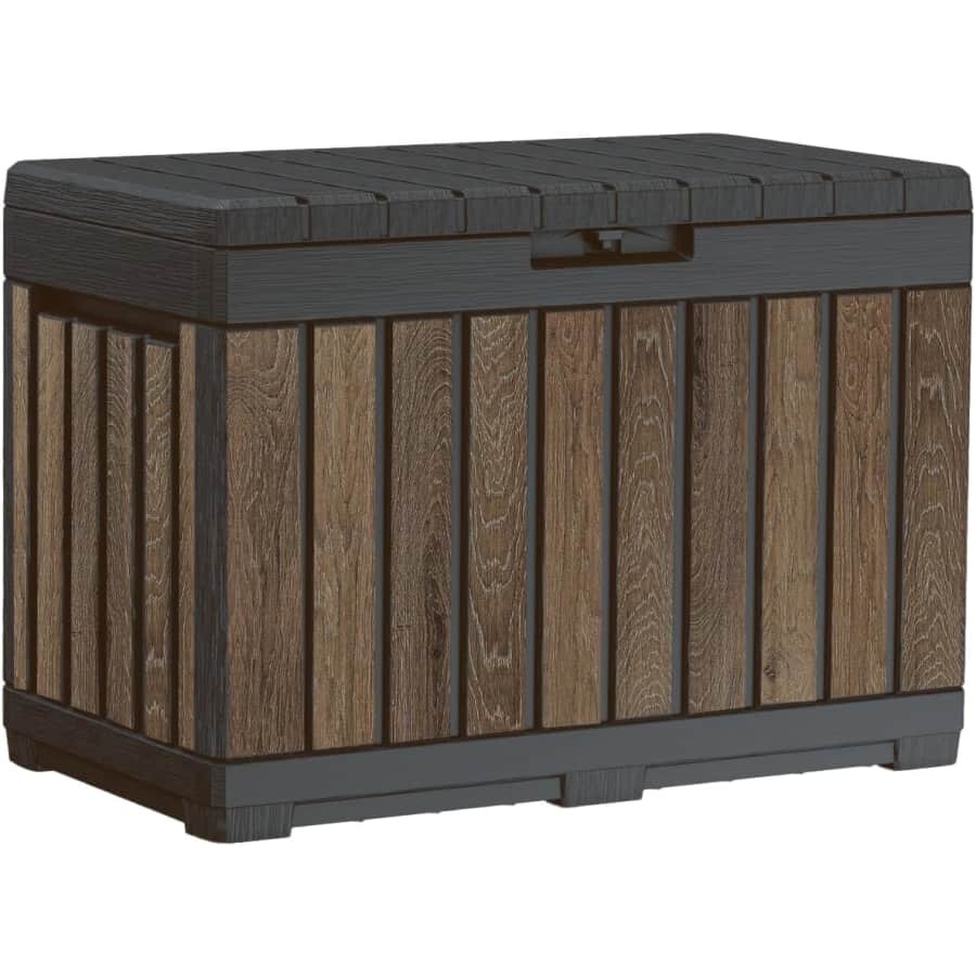 Keter Signature Everwood 50-Gallon Outdoor Storage Box: $75