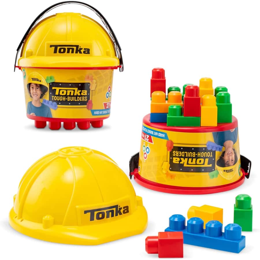 Tonka Tough Builders Hard Hat Bucket Playset: $7.99 Tonka Tough Builders Hard Hat Bucket Playset: $7.99