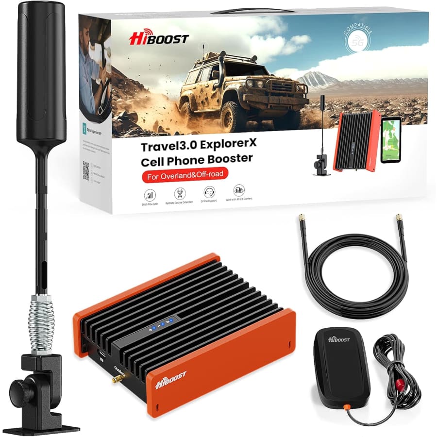 HiBoost Travel 3.0 ExplorerX 5G & 4G LTE Cell Phone Signal Booster: $439