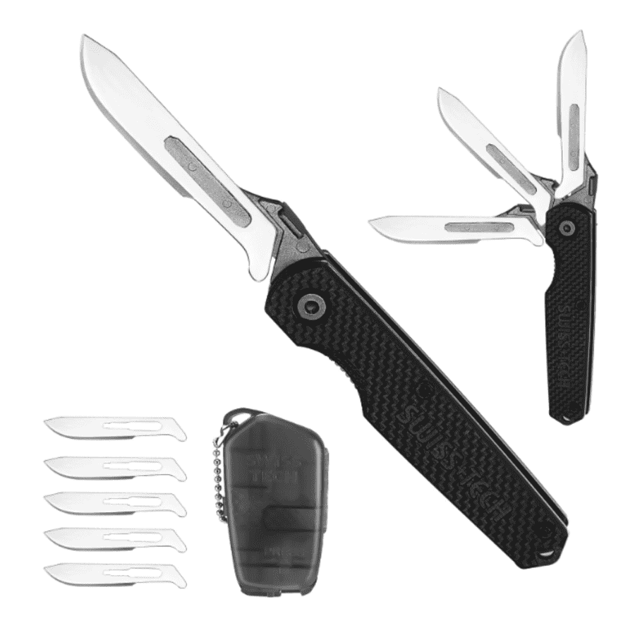Swiss+Tech 3.5" Replaceable Blade Hunting Knife: $9.99 Swiss+Tech 3.5" Replaceable Blade Hunting Knife: $9.99