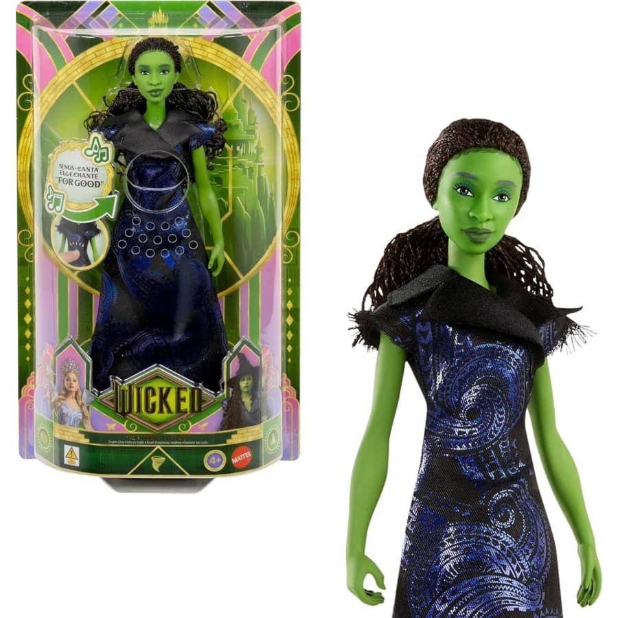 Mattel Wicked: For Good Singing Elphaba Doll: $17.49