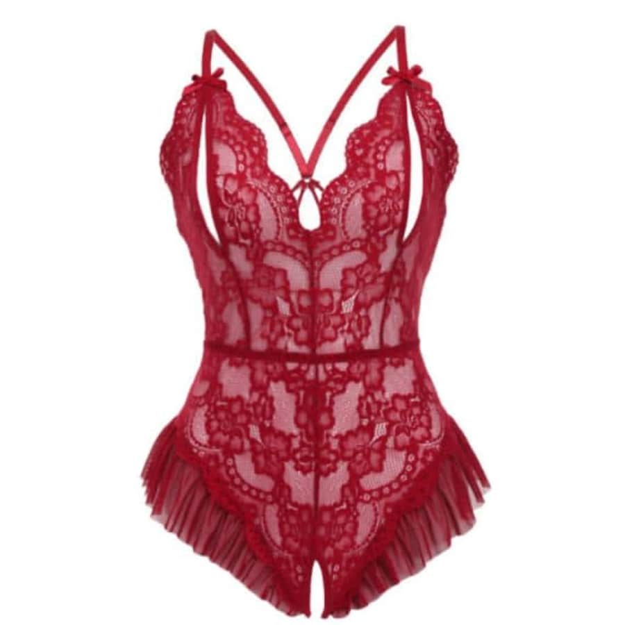 Avidlove Lace Teddy V-Neck Lingerie Bodysuit: from $7.49 Avidlove Lace Teddy V-Neck Lingerie Bodysuit: from $7.49
