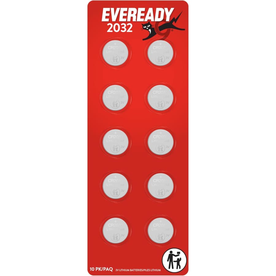 Eveready CR2032 Lithium 3V Battery 10-Pack: $3.74 via Sub. & Save