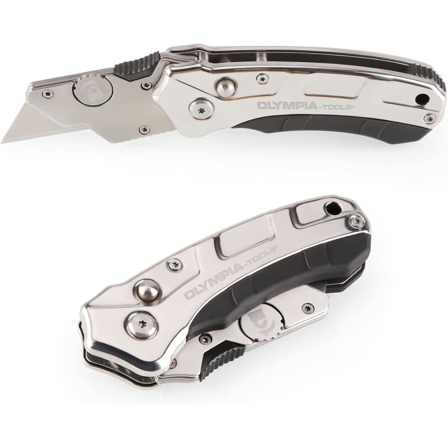 Olympia Tools Turbofold Stainless Steel Utility Knife: $7