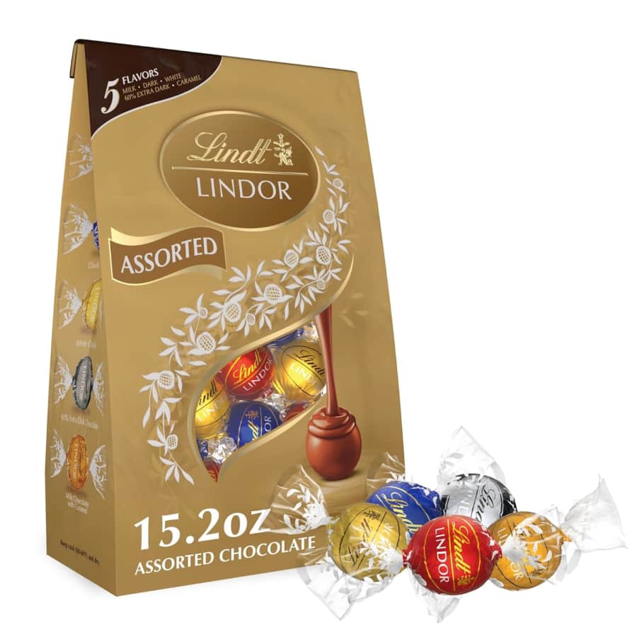 Lindt Lindor Assorted 15.2-oz. Bag: $8 via Sub. & Save Lindt Lindor Assorted 15.2-oz. Bag: $8 via Sub. & Save