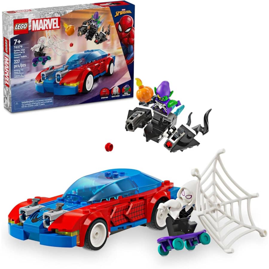 LEGO Marvel Spider-Man Race Car Kit: $28 LEGO Marvel Spider-Man Race Car Kit: $28