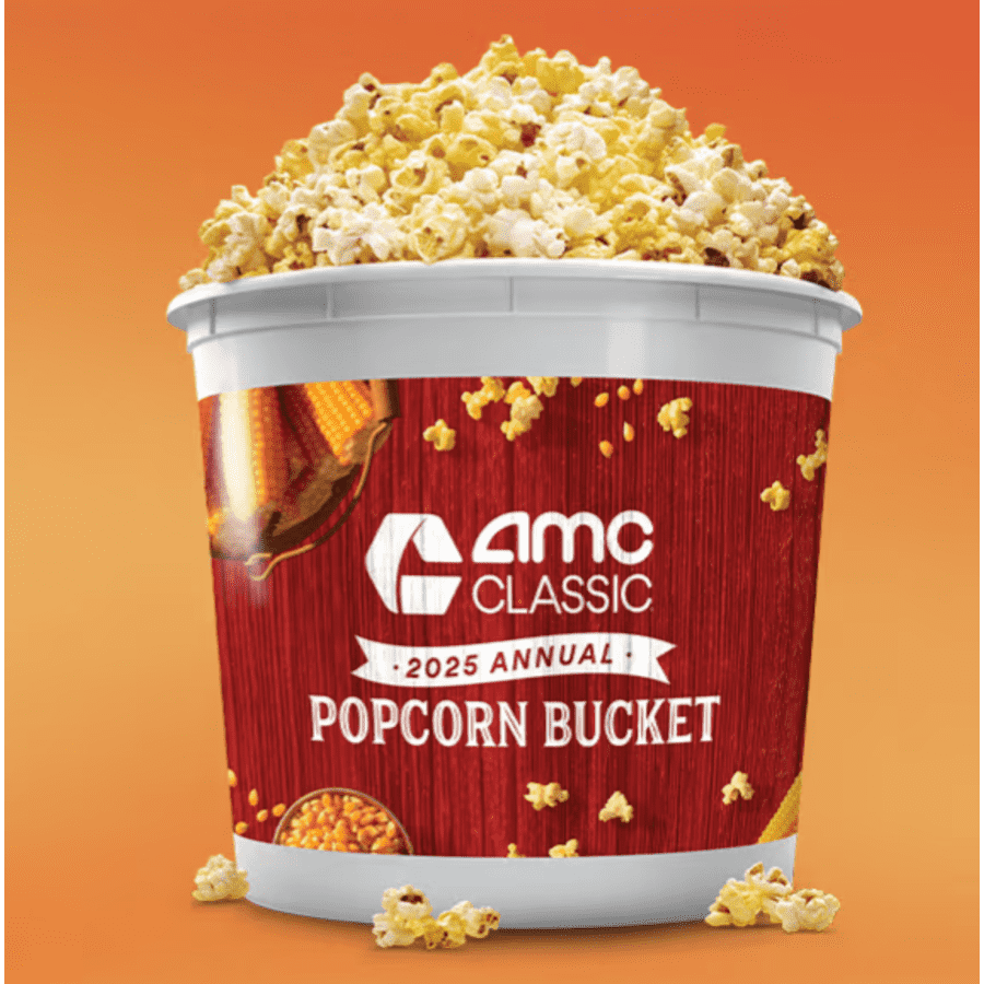 AMC Refillable Popcorn Bucket: Refills at $6 + tax