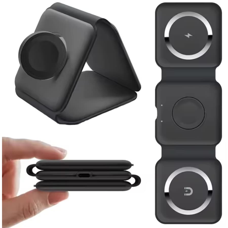 15W 3-in-1 Portable Wireless Charger: $3.45