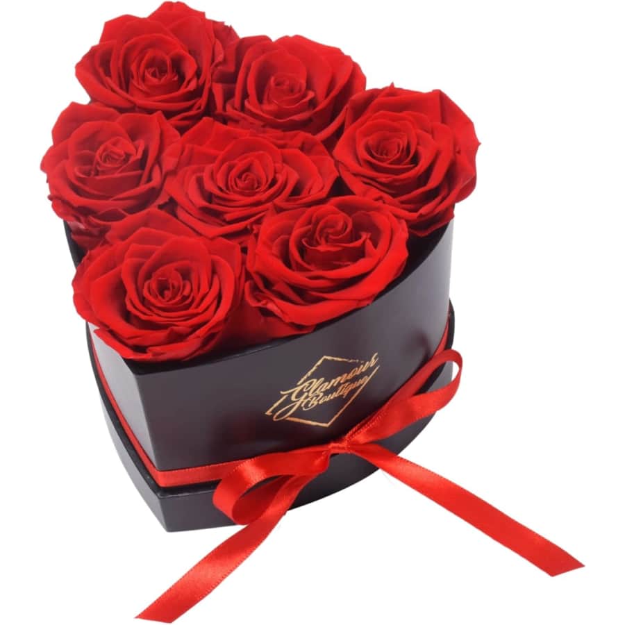 Glamour Boutique Eternal Preserved 7-Rose Heart Box: $19.95