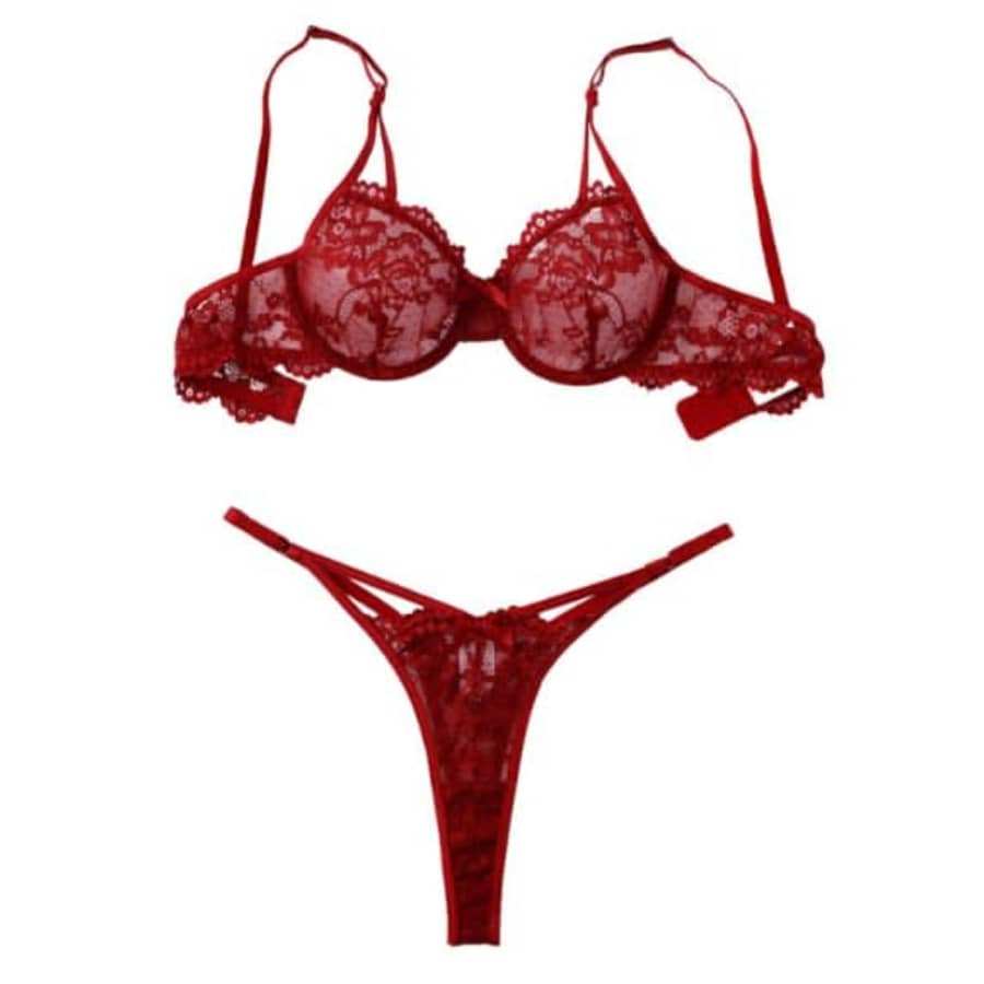 Avidlove Underwire Floral Lace Bra & Panty Set: $4.99 Avidlove Underwire Floral Lace Bra & Panty Set: $4.99