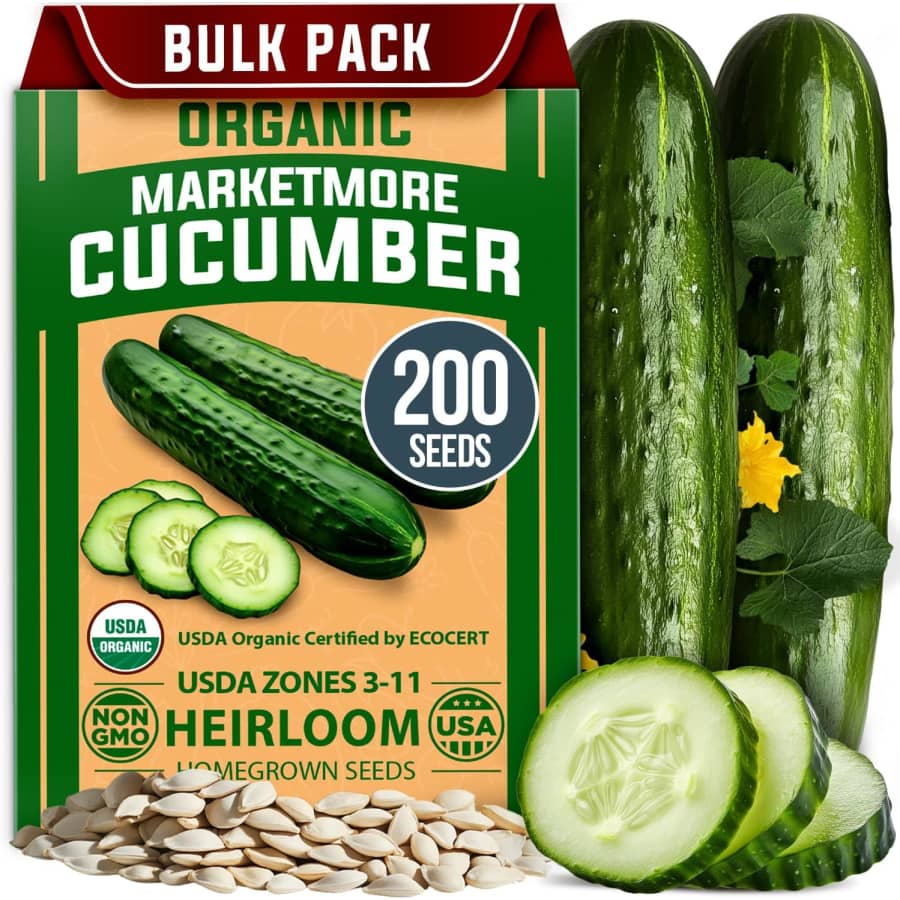 200 Cucumber Seeds: $4.47 200 Cucumber Seeds: $4.47