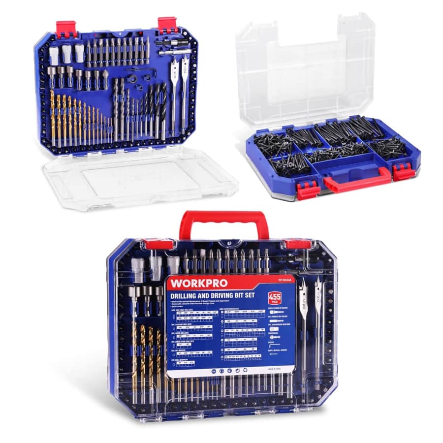 WorkPro 455-Piece Drilling and Driving Bit Set: $37 w/ Prime