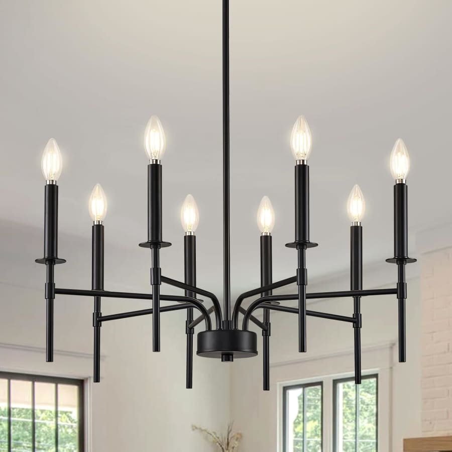 8-Light Metal Chandelier: $36