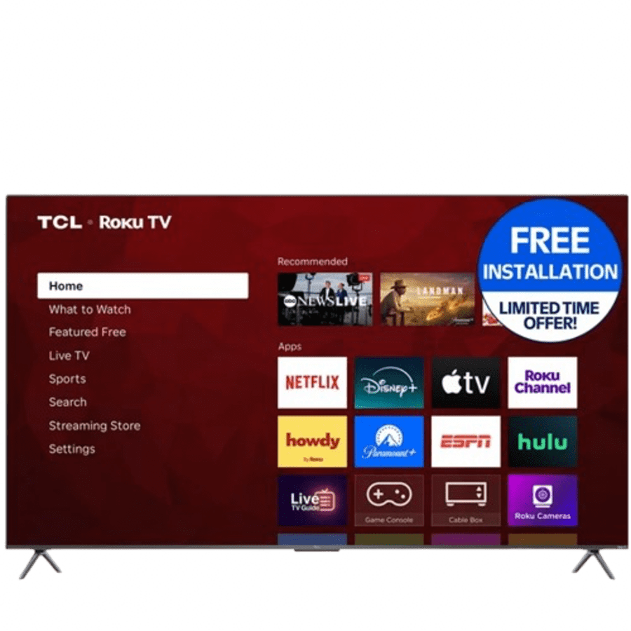 TCL S4 85S41CR 85" 4K HDR LED UHD Smart TV (2025): $498