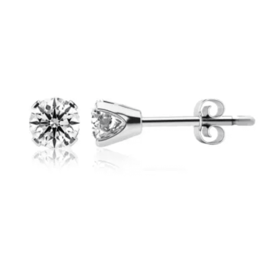 1-TCW Lab Grown Diamond Stud Earrings in White Gold: $248 1-TCW Lab Grown Diamond Stud Earrings in White Gold: $248