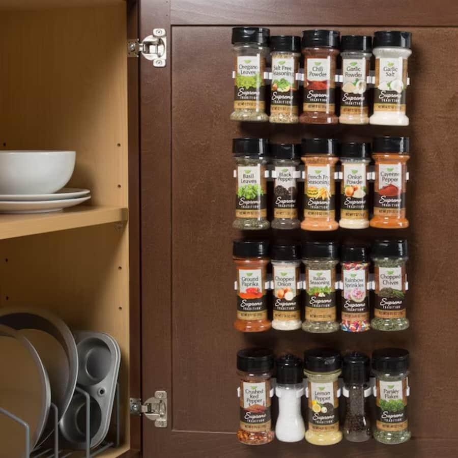 Hastings Home Spice Rack Cabinet Organizer: $7.99