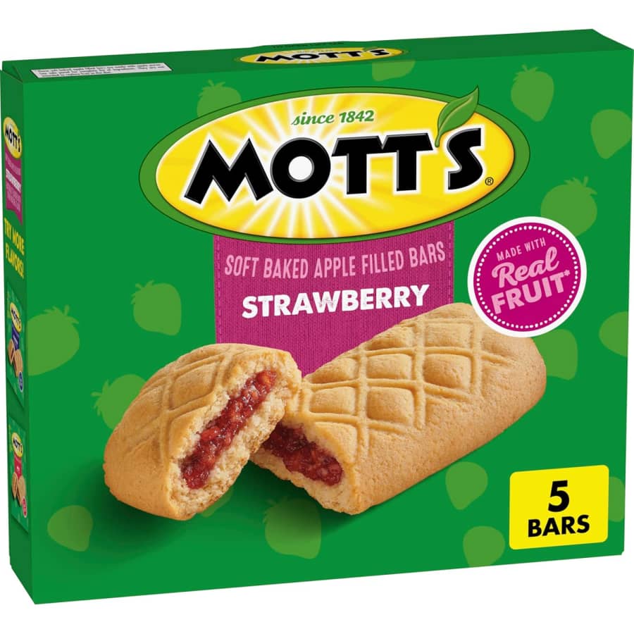 Mott's Strawberry Soft Baked Apple Filled Bars 5-Pack: $1.51 via Sub & Save