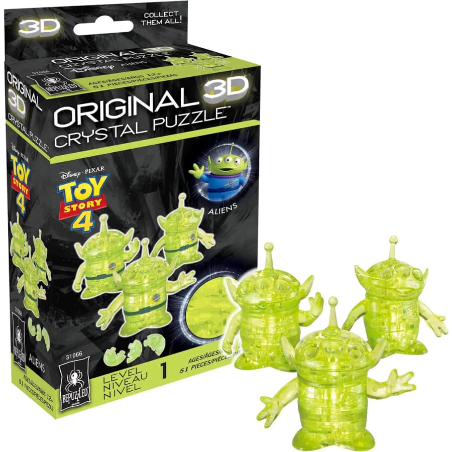 BePuzzled Disney Toy Story Aliens 3D Crystal Puzzle: $8.13 BePuzzled Disney Toy Story Aliens 3D Crystal Puzzle: $8.13