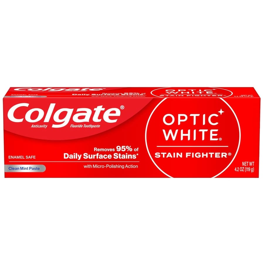 Colgate Optic White Stain Fighter Whitening Toothpaste: $1.80 via Sub. & Save Colgate Optic White Stain Fighter Whitening Toothpaste: $1.80 via Sub. & Save