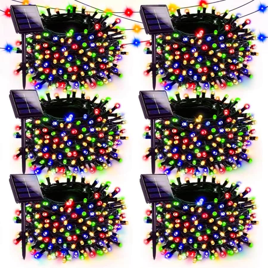 Yiqu 39-Foot 100-LED Outdoor Solar Christmas String Lights 6-Pack: $32.99 Yiqu 39-Foot 100-LED Outdoor Solar Christmas String Lights 6-Pack: $32.99