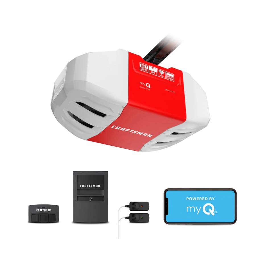Craftsman 1-HP Belt Drive Garage Door Opener: $229 Craftsman 1-HP Belt Drive Garage Door Opener: $229