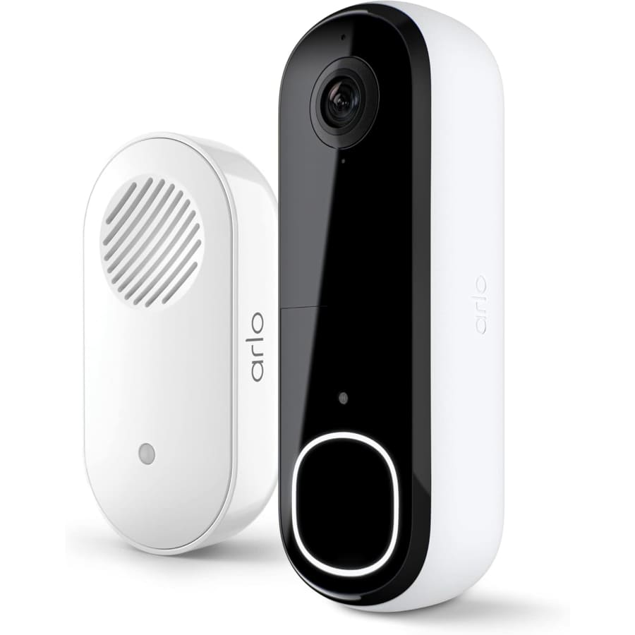 Arlo Video Doorbell 2K 2nd Gen w/ Arlo Chime 2: $80