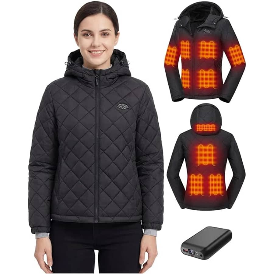 Topdot 16000mAh Quilted Heated Jacket: $59.99