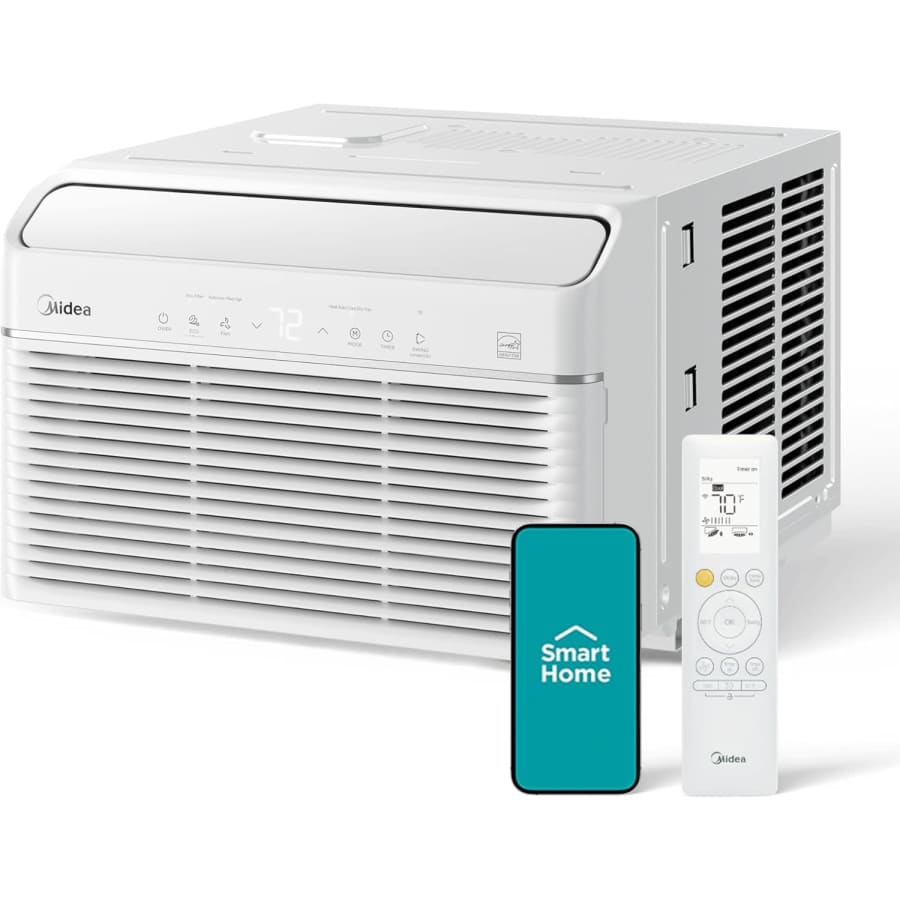 Midea 8,000 BTU Smart Inverter Window AC with Heat: $319.99