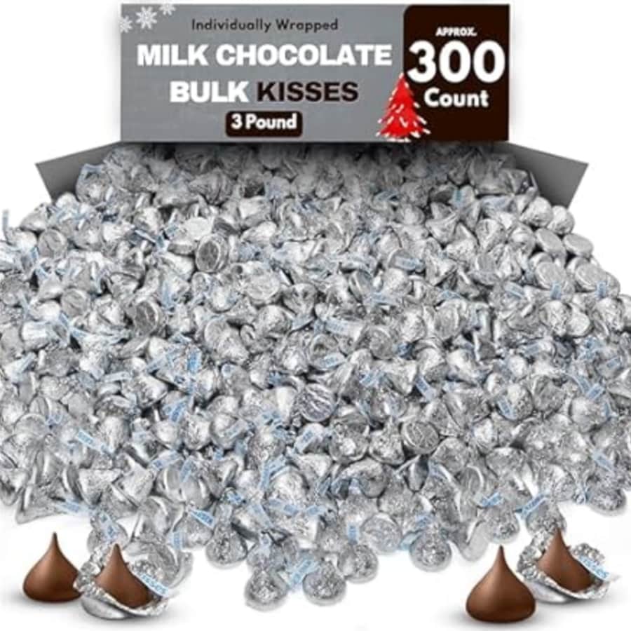 Hershey's Bulk Silver Kisses 3-lb. Bag 2-Pack: $32 Hershey's Bulk Silver Kisses 3-lb. Bag 2-Pack: $32