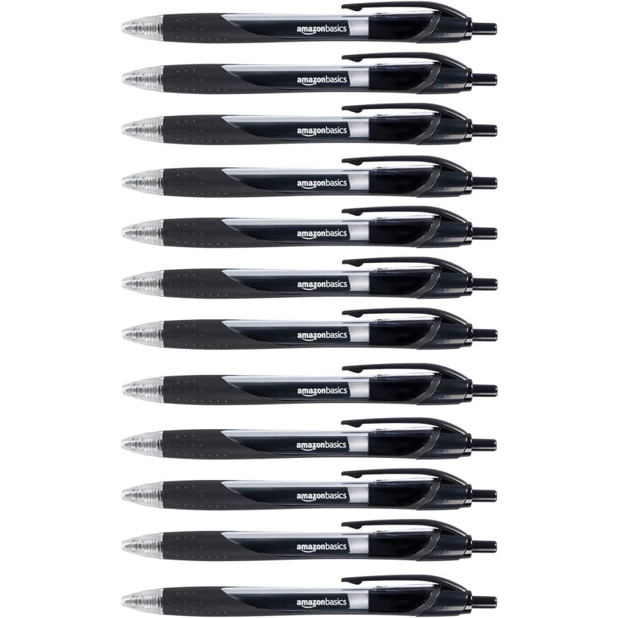 Amazon Basics Retractable Gel Ink Pen 12-Pack: $8.77 w/ S&S Amazon Basics Retractable Gel Ink Pen 12-Pack: $8.77 w/ S&S