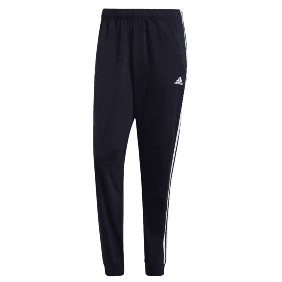 adidas Men's Essentials Warm-Up Tapered 3-Stripe Track Pants: $17