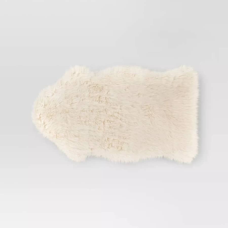 Threshold Faux Fur Decorative Sofa Throw: $8.79