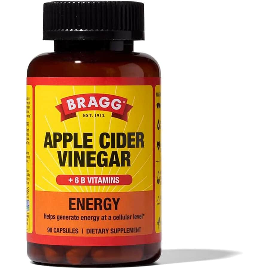 Bragg 90-Count Apple Cider Vinegar Capsules with B-12: $12 w/ Subscribe & Save
