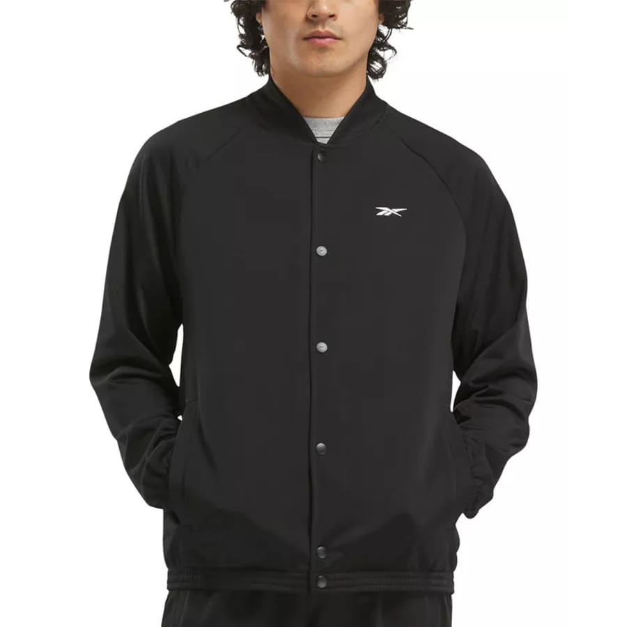 Reebok Men's Snap-Front Basketball Jacket: $28 Reebok Men's Snap-Front Basketball Jacket: $28