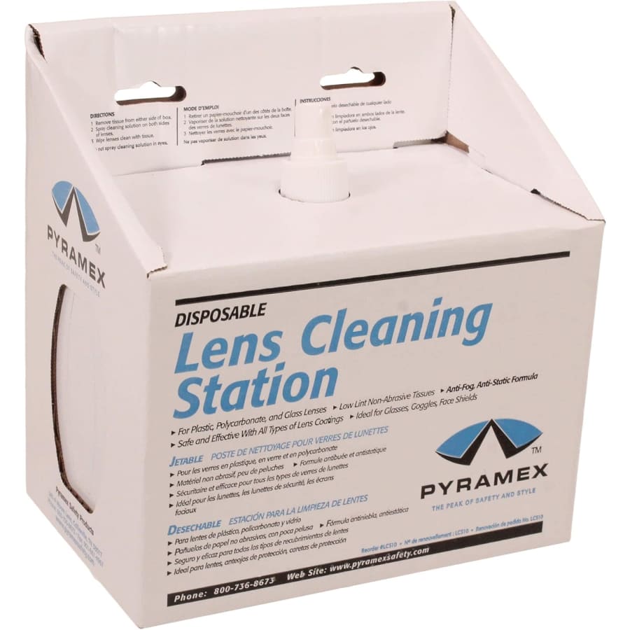 Pyramex Lens Cleaning Station w/ 16-oz. Solution + 1200 Tissues: $9.99