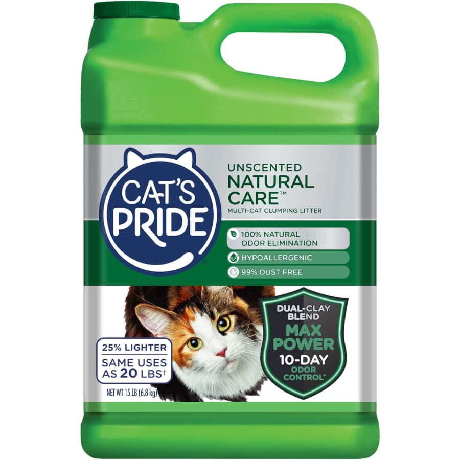 Cat's Pride Natural Care Multi-Cat Clumping Litter 15-lb. Tub: $9