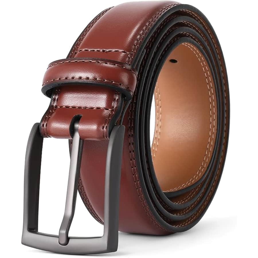 Men's Leather Dress Belt: $5.24