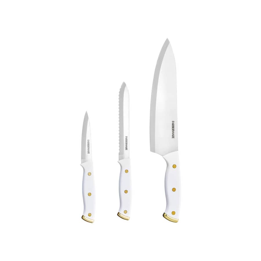 Farberware Triple Rivet 3-Piece Chef Knife Set: $9.93 Farberware Triple Rivet 3-Piece Chef Knife Set: $9.93