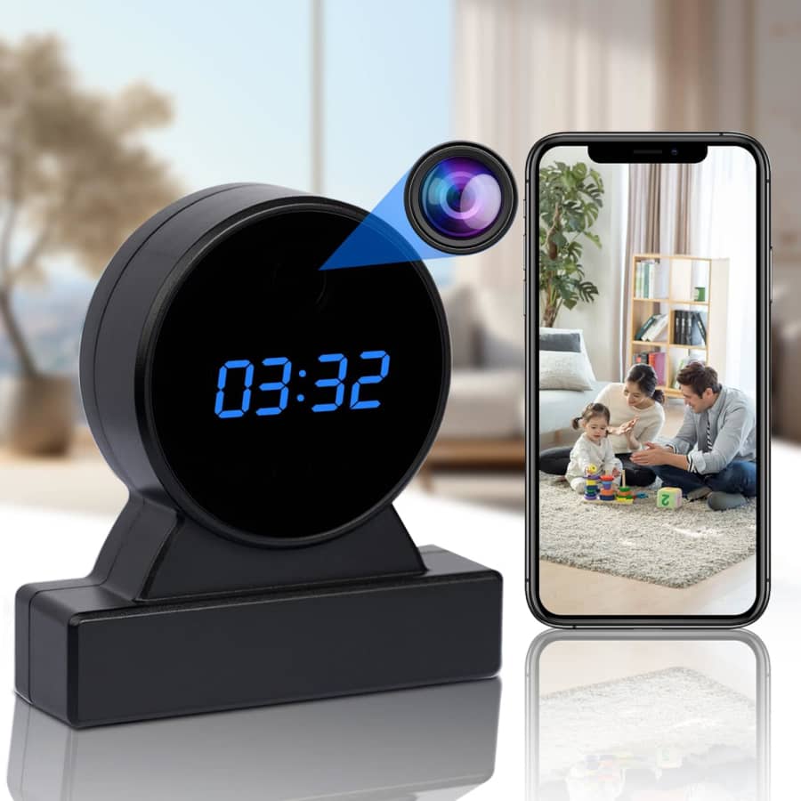 HiSpyCam Hidden Camera Clock: $35.99